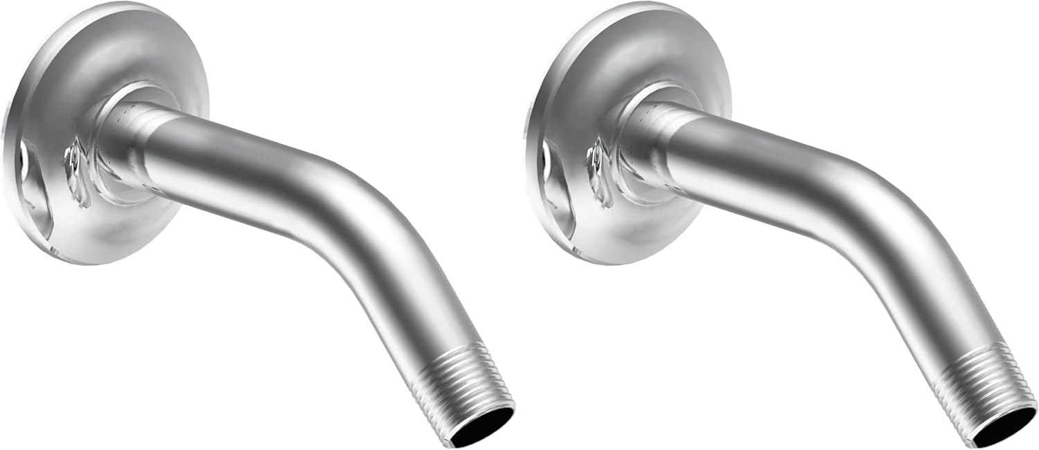 Moen S177 Icon 6-Inch Shower Arm, Chrome (Pack of 2)