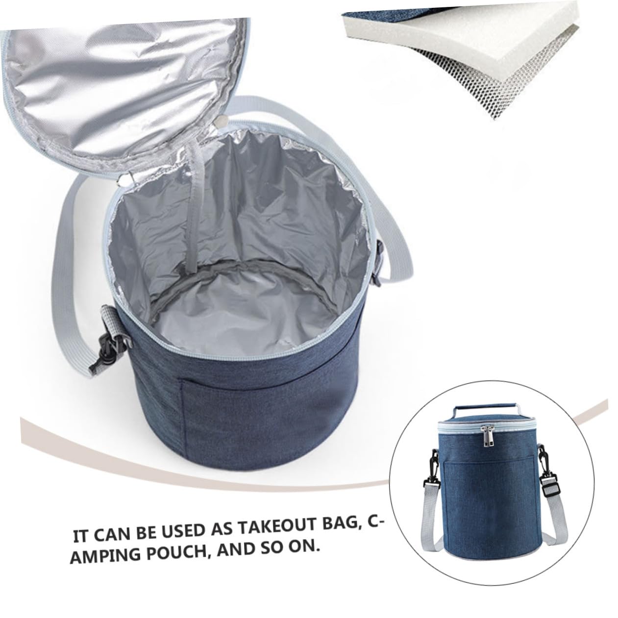 OSALADI Bolsa Térmica Aislamiento Térmico Portátil y Ligera de Tela Oxford y Diseño Resistente para Almuerzo al Aire Libre para Comidas Casa