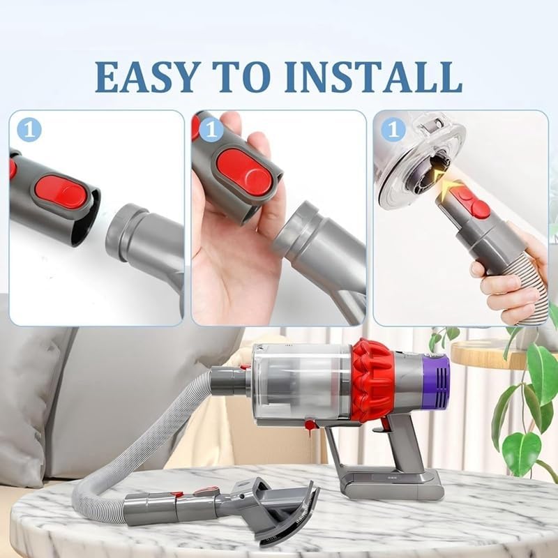 Vacuum Cleaner Parts Pet Hair Brush, With Extension Hose Adapter, Mop Attachment