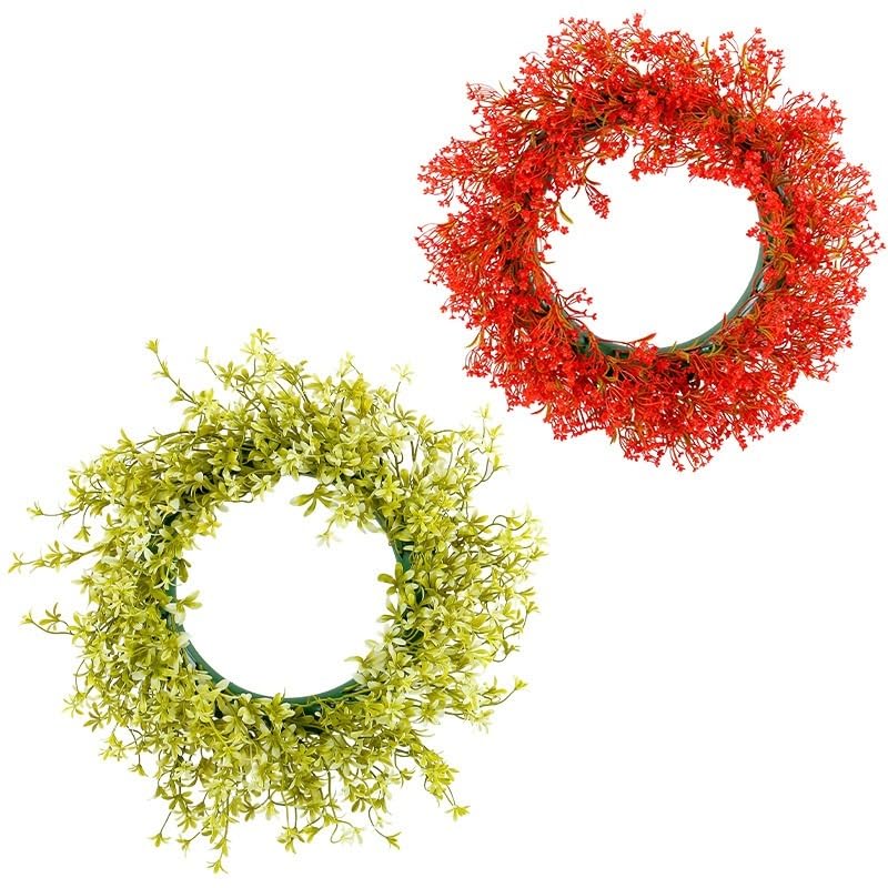 Ghirlanda primaverile decorazione casa colonica porta d'ingresso finta corona portico finestra interni arredamento esterno decorazione