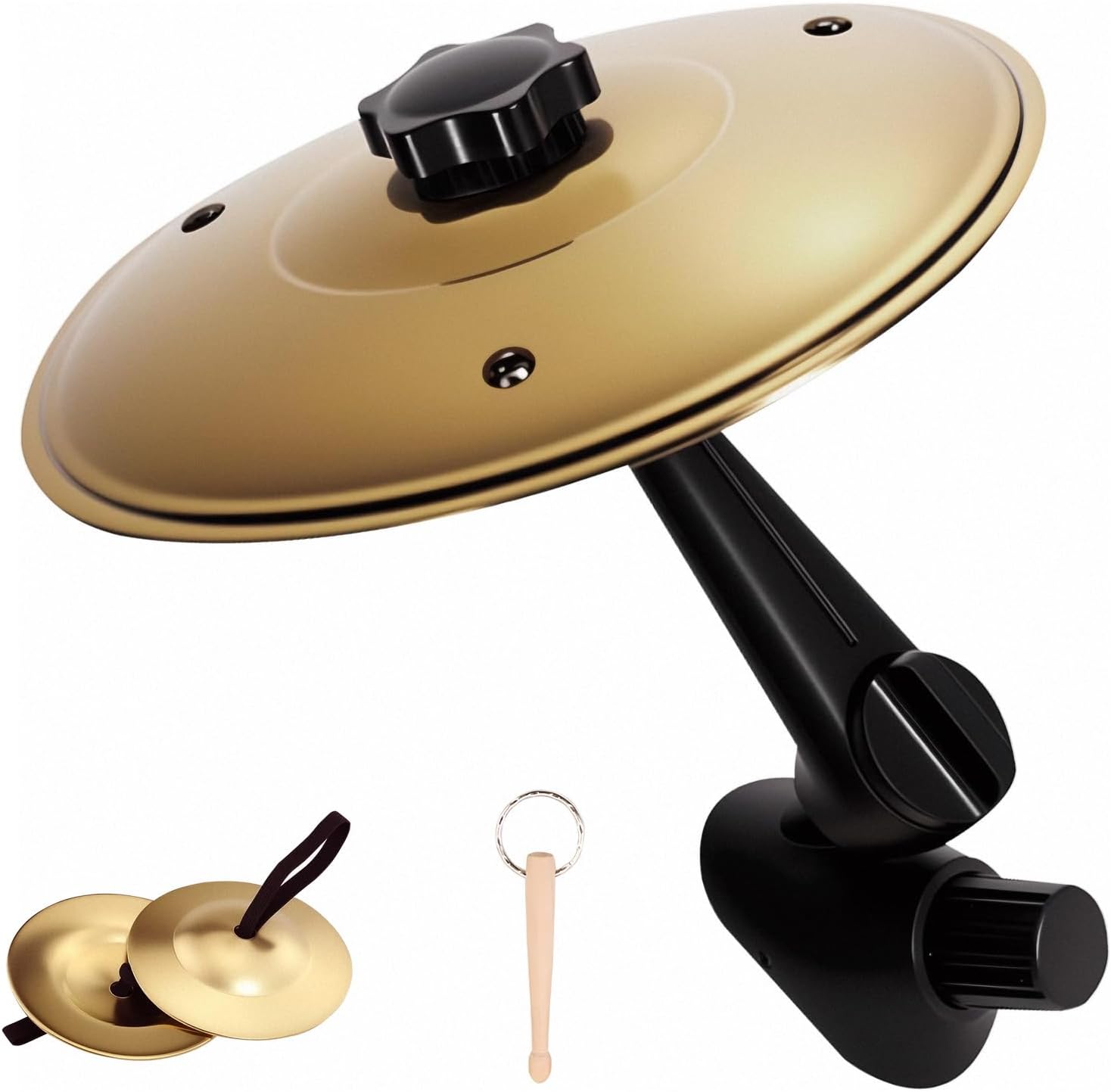 Car Cymbal Air Vent,Mini Cymbal for Car,Car Drum Symbal Air Vent,Belly Dance Finger Cymbal, Mini Drum Stick