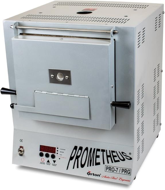 Prometheus Jeweller's Metal Clay Electric Kiln Pro7PRGBD with Timer for Art Clay, Enamelling