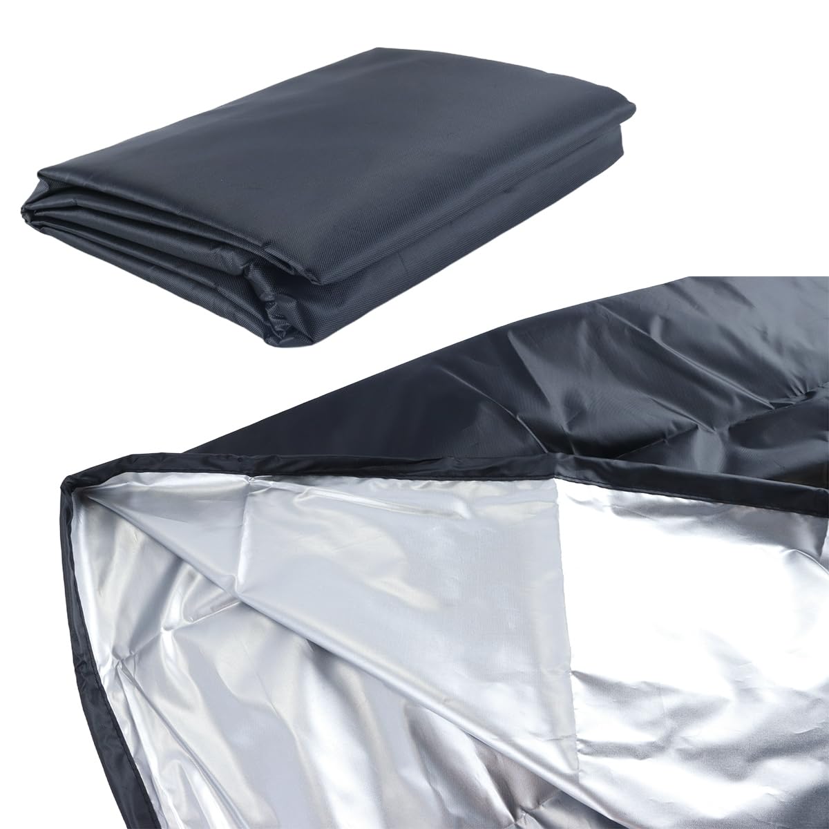 Ausi Funda impermeable para trituradora de madera y desbrozadora de hojas (negra)