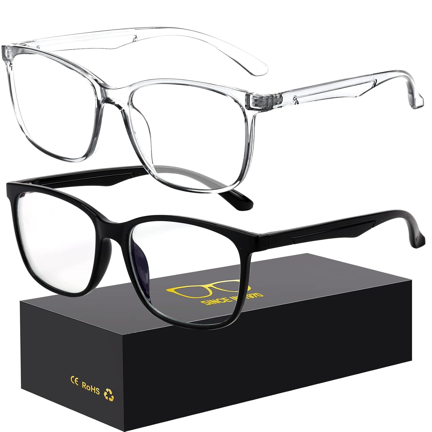 Blue-Light Blocking Glasses Computer Reading Gaming TV Phones Glasses Fashion Anti Eyestrain UV Glasses for Women Men