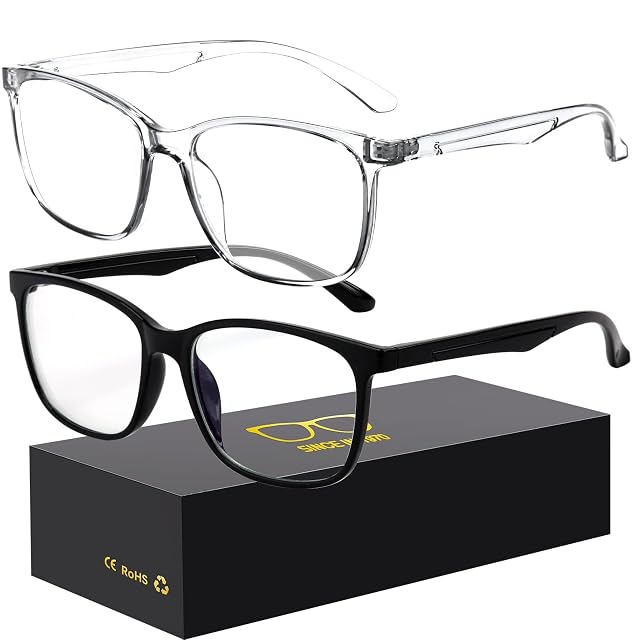 Blue-Light Blocking Glasses Computer Reading Gaming TV Phones Glasses Fashion Anti Eyestrain UV Glasses for Women Men