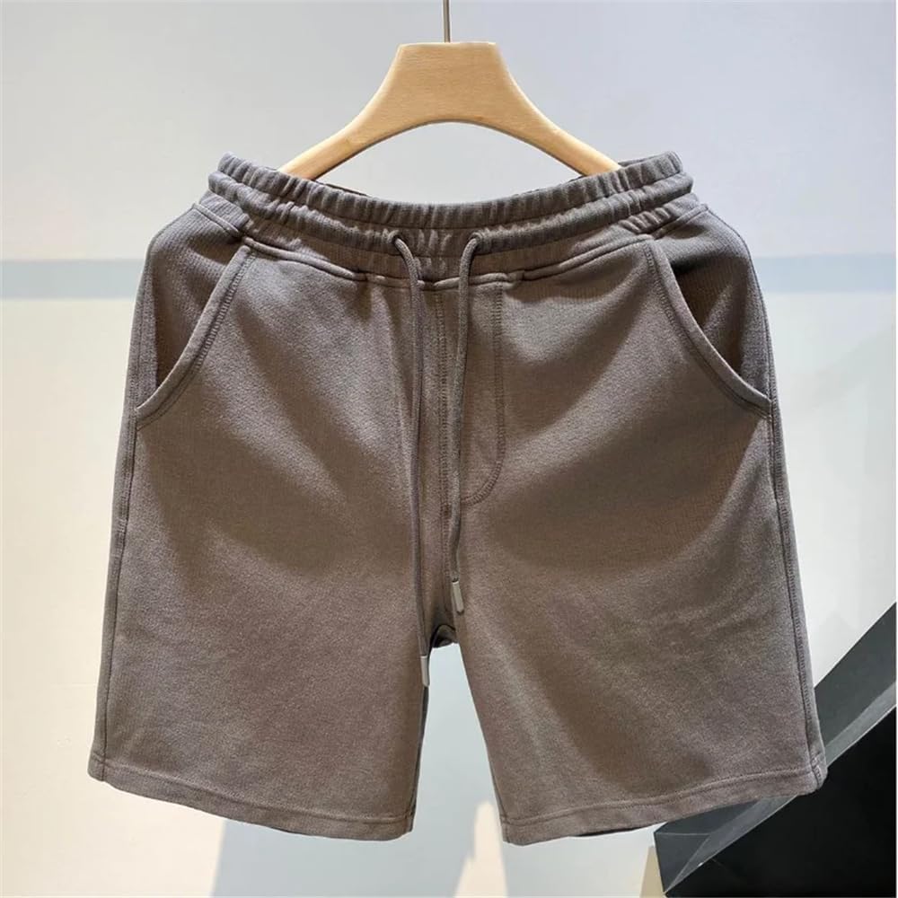 Xingfenly Shorts Men Summer Casual Jogging Sport Short Pants Drawstring Pocket Breathable Home Outdoors Daily Basics