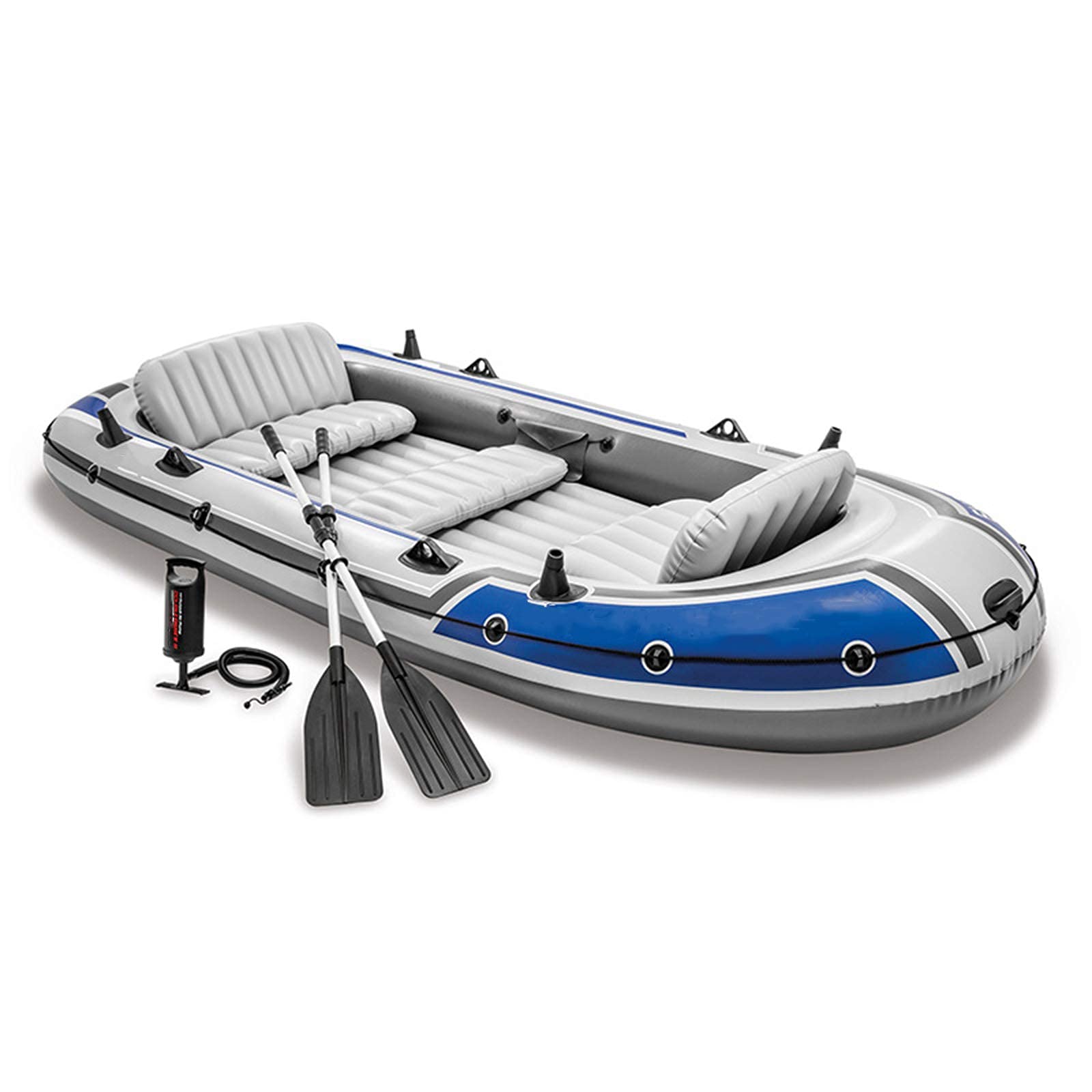 FZYE Kayak Inflable, Bote Inflable con remos, Bote de Pesca con Bote de Goma Resistente al Desgaste, Bote Inflable para 5 Personas, Soporte hasta 600 kg