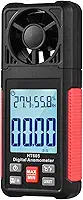 Anemômetro Digital Ht605, Medidores de Vento Portáteis, Medidor de Velocidade Do Vento com Tela Lcd de Grande Luz de Fundo, Medidor de Fluxo de Ar para Vela, Surf, Drone Voador, Avião Rc,