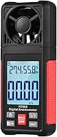 Anemômetro Digital Ht605, Medidores de Vento Portáteis, Medidor de Velocidade Do Vento com Tela Lcd de Grande Luz de Fundo, Medidor de Fluxo de Ar para Vela, Surf, Drone Voador, Avião Rc,