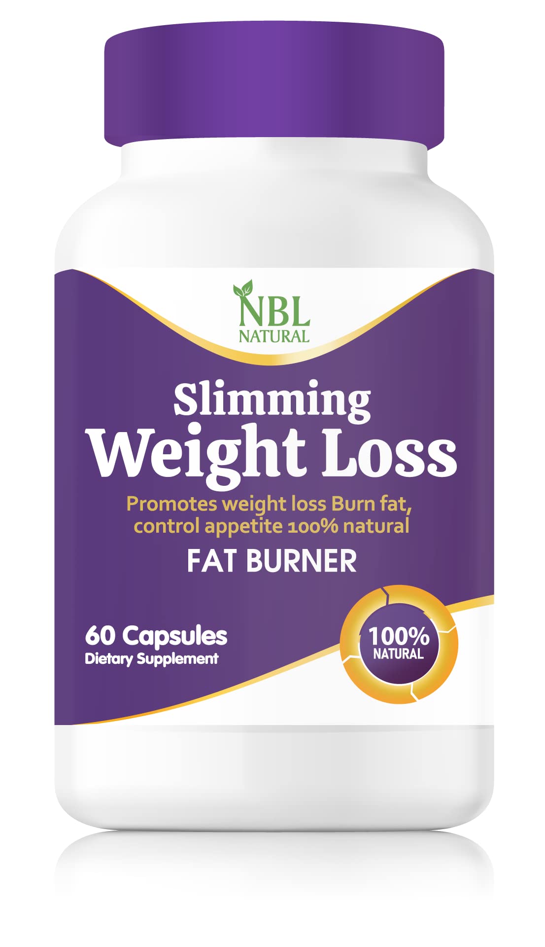 NBL NATURALWeight Loss Diet Pills, Non-Prescription Weight Loss Aid, Powerful Fat Burning and Appetite Suppression - Excellent for Keto Diet 60 Capsules