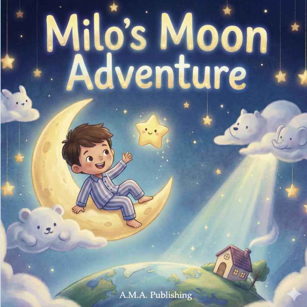 Milo’s Moon Adventure: A Gentle Bedtime Story for Toddlers and Preschoolers About Sleep, Calm, and Sweet Dreams