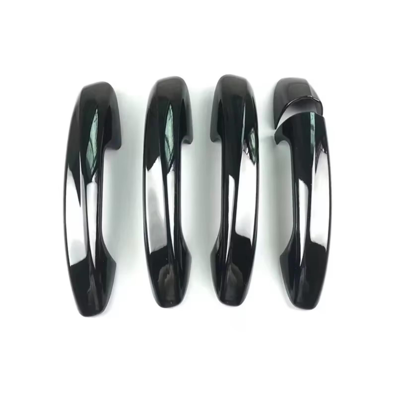 Feoosvx Black 0 Sensor For Benz Cla/Aclass/Cclass/Eclass/Glc/Glb Black Carbon Fiber Lhd Car Door Handle Cover Styling Accessories Stickers Door Handle Handle Side(Black 0 Sensor)