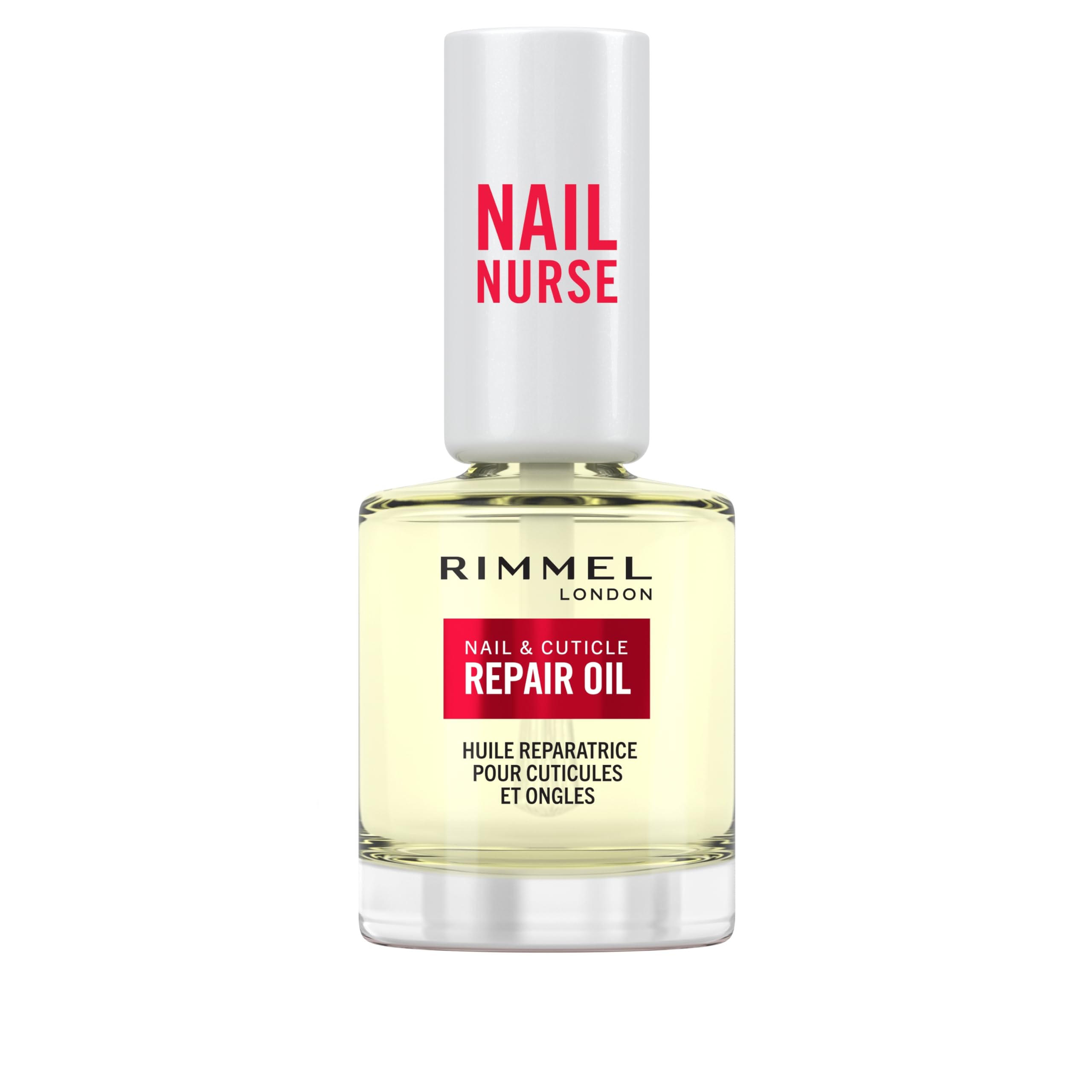 Rimmel London, Nail Care Cuticle Repair Oil, Olio Idratante riparatore per Unghie e Cuticole, Formula Vegana con Vitamina E, 8ml