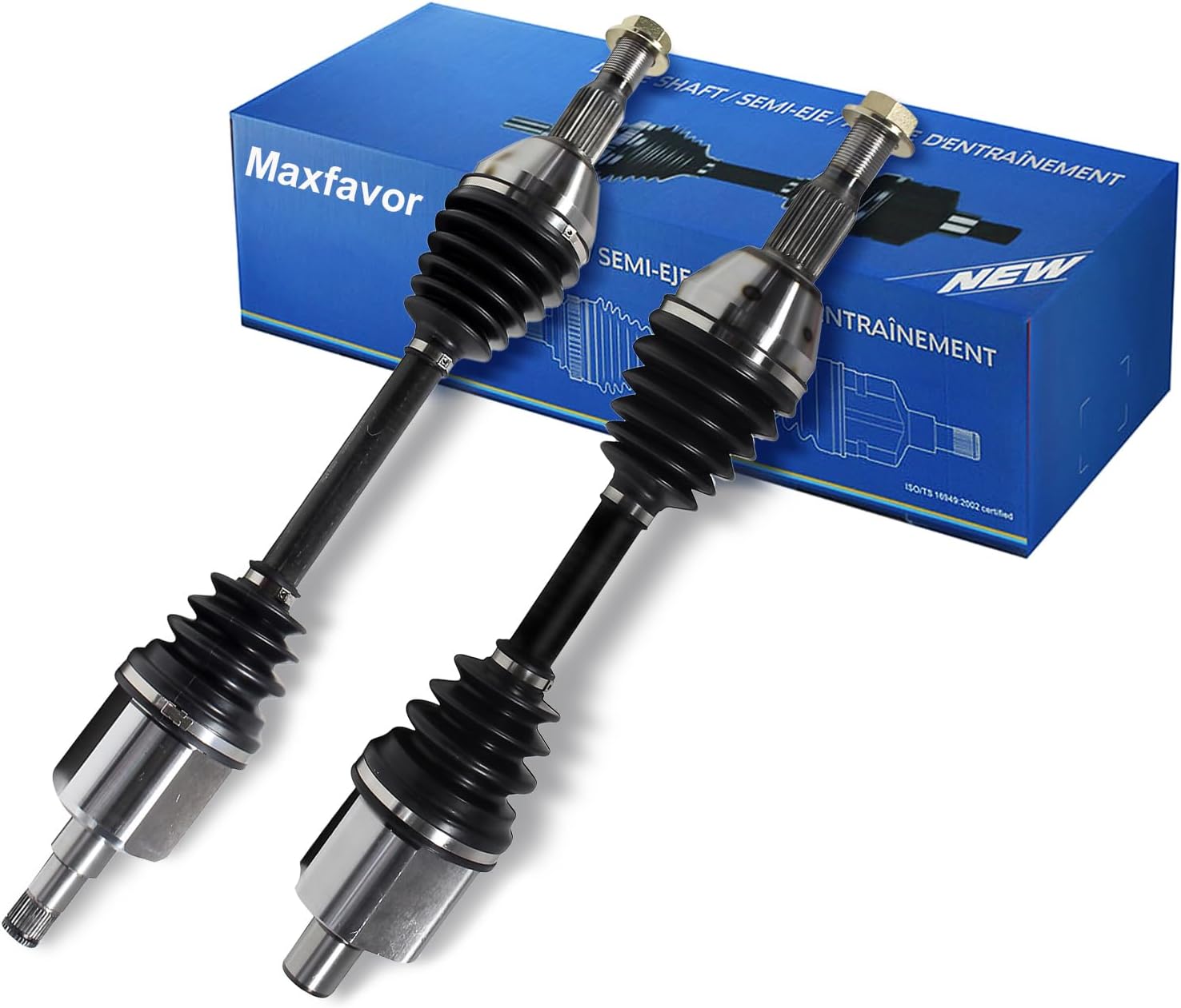 Maxfavor CV Axle Front Pair FWD Fit for 2007-2010 Honda Odyssey CV Axles 2007 2008 2009 2010 CV Axles Joint Shaft Assembly Left Right Side(Front Driver Passenger)3.5L V6