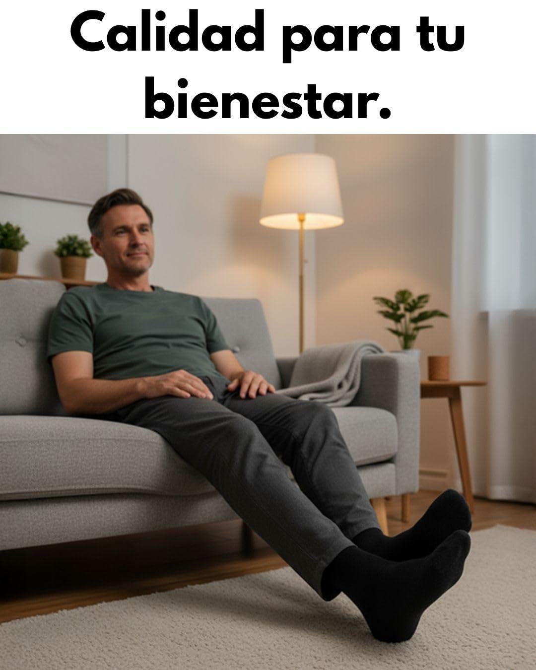 sockenkauf24 10 Pares Calcetines Diabéticos sin Elástico y sin Costuras con Cintura de Confort Hombre Mujer Algodón