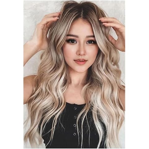 613Long Wavy Wig Ombre Blonde Wigs|My First Wig|Water Wave Wig|Wig Store Near Me|Deep Wave Wig|Hair Pieces For Women|Fancy Ddress Shop Near Me|Highline Wigs Cover