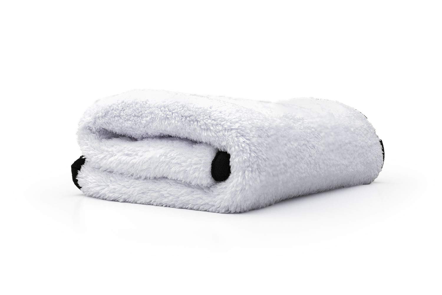 The Rag Company - Everest 550 - Ultra pluszowa koreańska mieszanka 70/30, profesjonalne ręczniki z mikrofibry, 550 g/m², 40 cm x 40 cm, biały (4-pak)