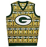 FOCO Green Bay Packers Aztec Print Ugly Sweater Vest Double Extra Large