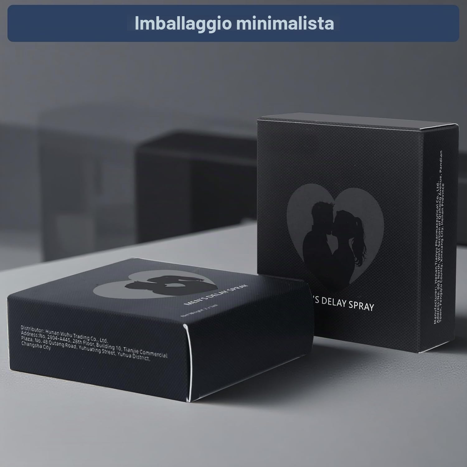 Set di 2 spray ritardante naturale per uomo, formula vegetale per controllo della sensibilità, aiuto alla prolunga, senza intorpidimento, migliora la resistenza e il piacere