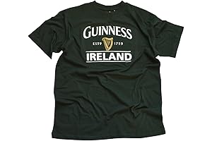 Guinness Bottle Green Ireland Harp Logo Tee
