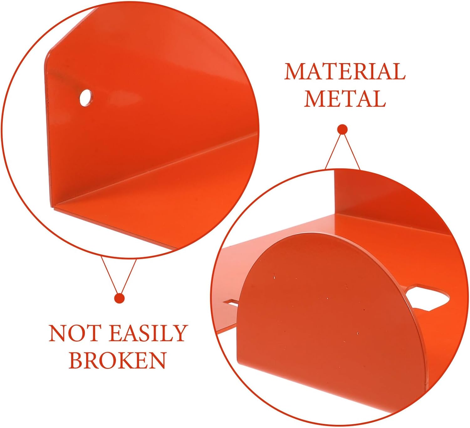 GALPADA Heavy Duty Garage Wall Hanger Hook for Power Tools and Garden Equipment Robust Load-Bearing Storage Rack Easy Installation Orange Organizer for Garage