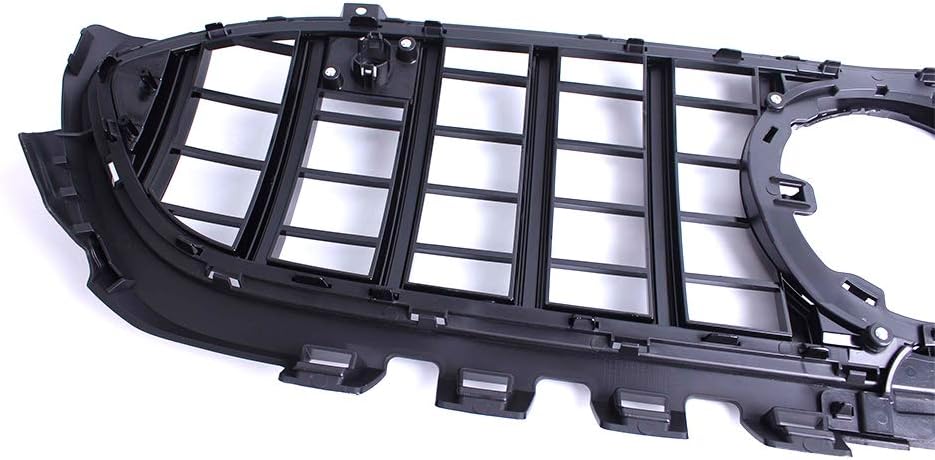 Front GT R Style Grille Grill For Mercedes A-Class W177 A200 A250 A35 AMG 2019-2022 (Black)
