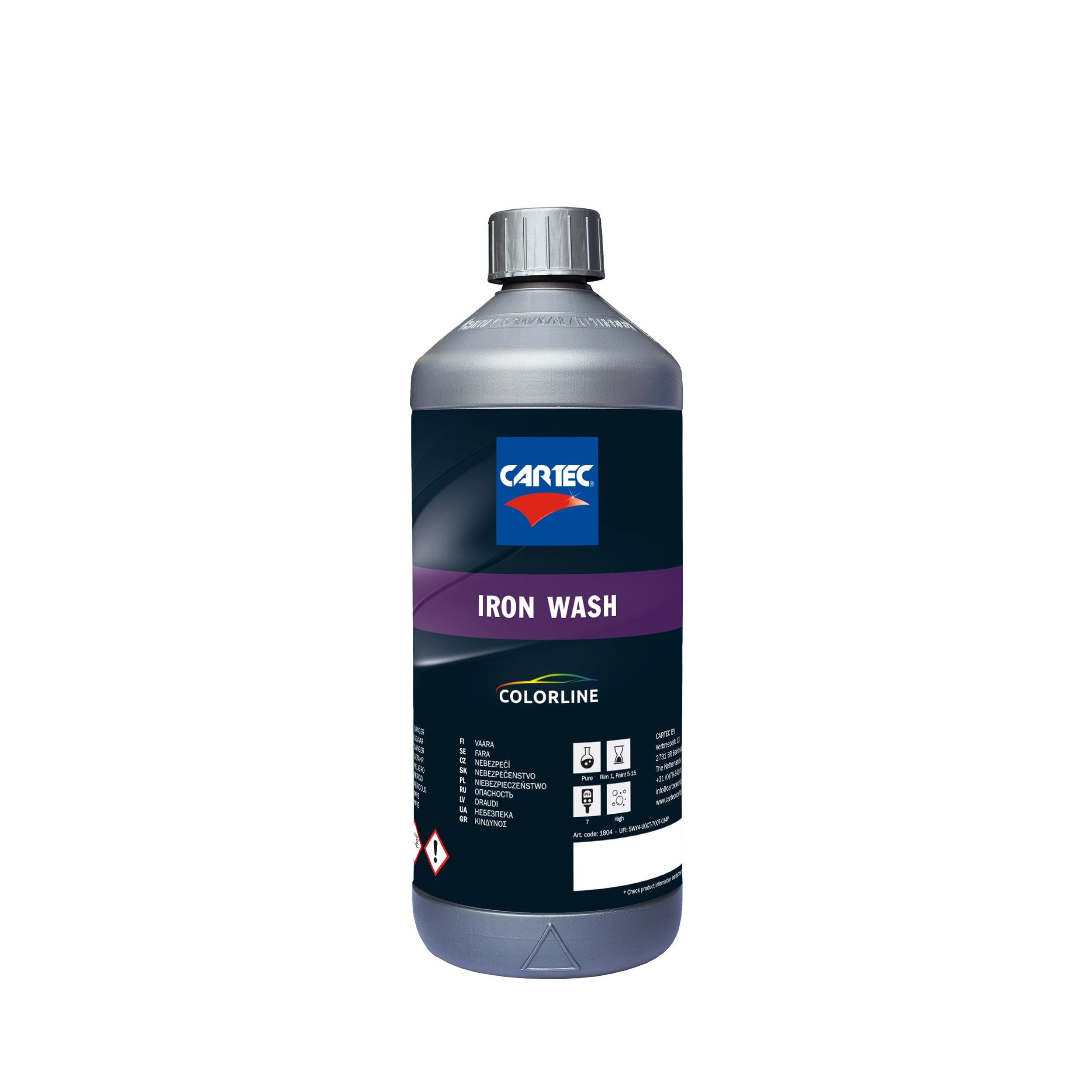 CARTEC Colorline Iron Wash detergente decontaminante residui ferrosi auto 1 L
