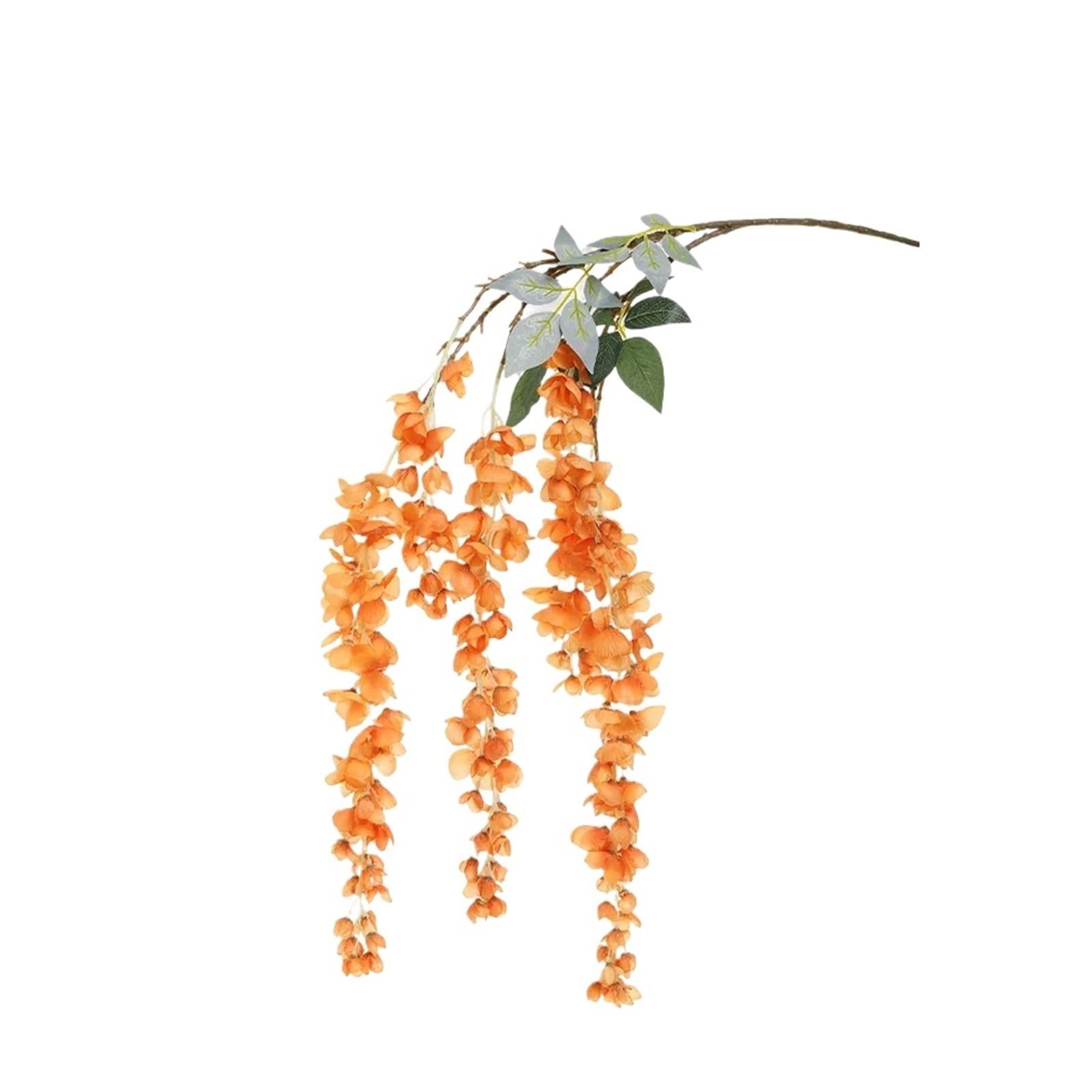 Casetlong 1Pcs 108CM Artificial Flowers Fake Flower For Home Decor Garden Wedding Decoration Outdoor Arrangement Accessories(Orange)
