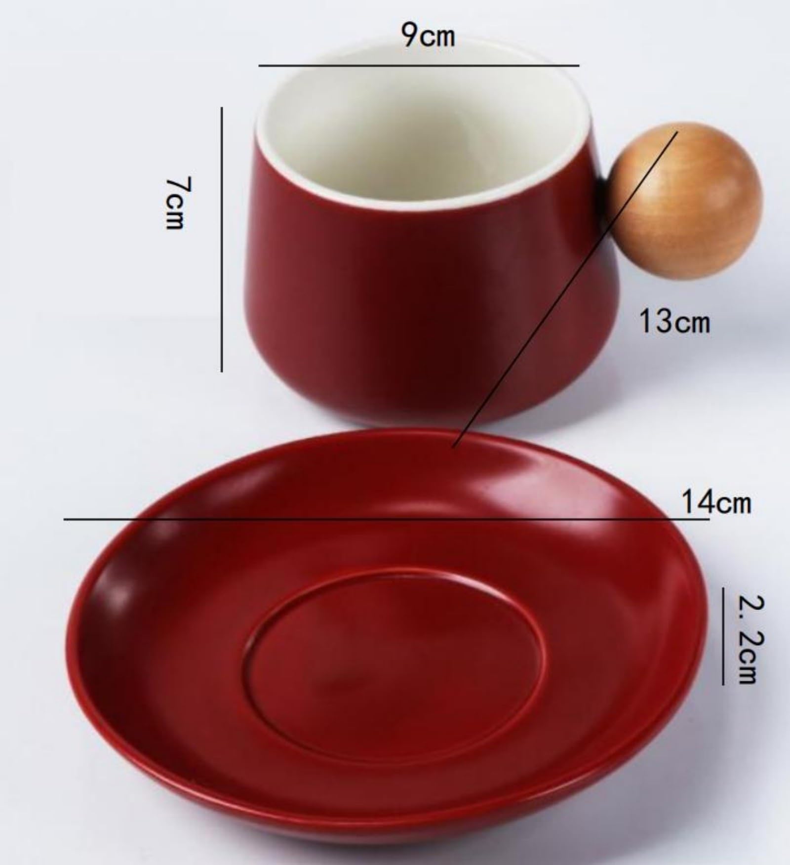 Taza de café decorativa portátil - Taza de viaje de 320 ml for leche, desayuno y bebidas festivas(White)