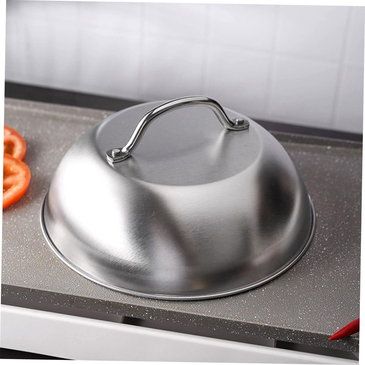 TOYANDONA Stampo per Hamburger in Inossidabile Pressa per Hamburger Manico Utensile per per Pressa per Torta Carne Strumento per Schiacciare
