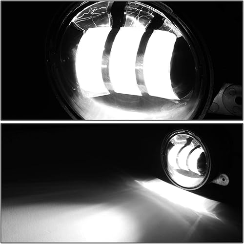 Miniatura 3 de DNA MOTORING FL-ZTL-312-CH Proyector LED antiniebla compatible con carga 11-1410-19 Journey14-18 Cherokee