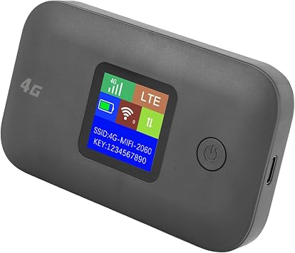 4G LTE Mobile Hotspot, 4G LTE Portable Router High Speed Lightweight 3000mAh Rechargeable Support 810 Users for Traveling Asian Version
