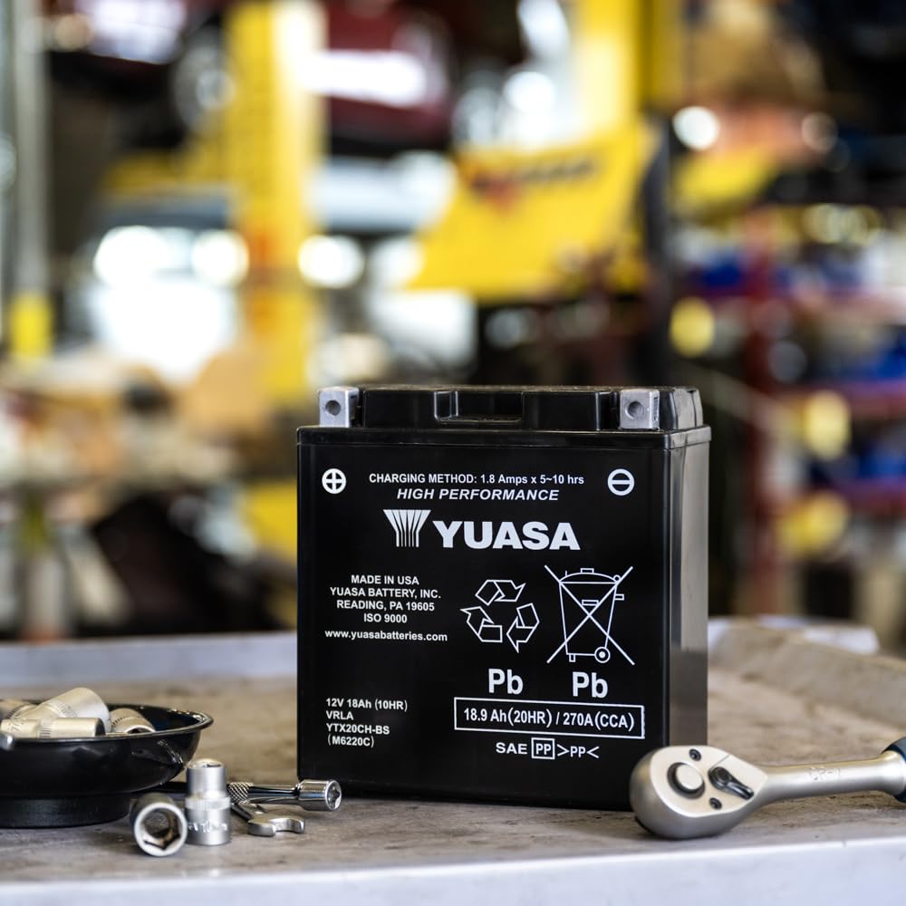 Yuasa YTX20CH 12V 270 CCA Hochleistungsbatterie wartungsfrei VRLA AGM Motorradbatterie