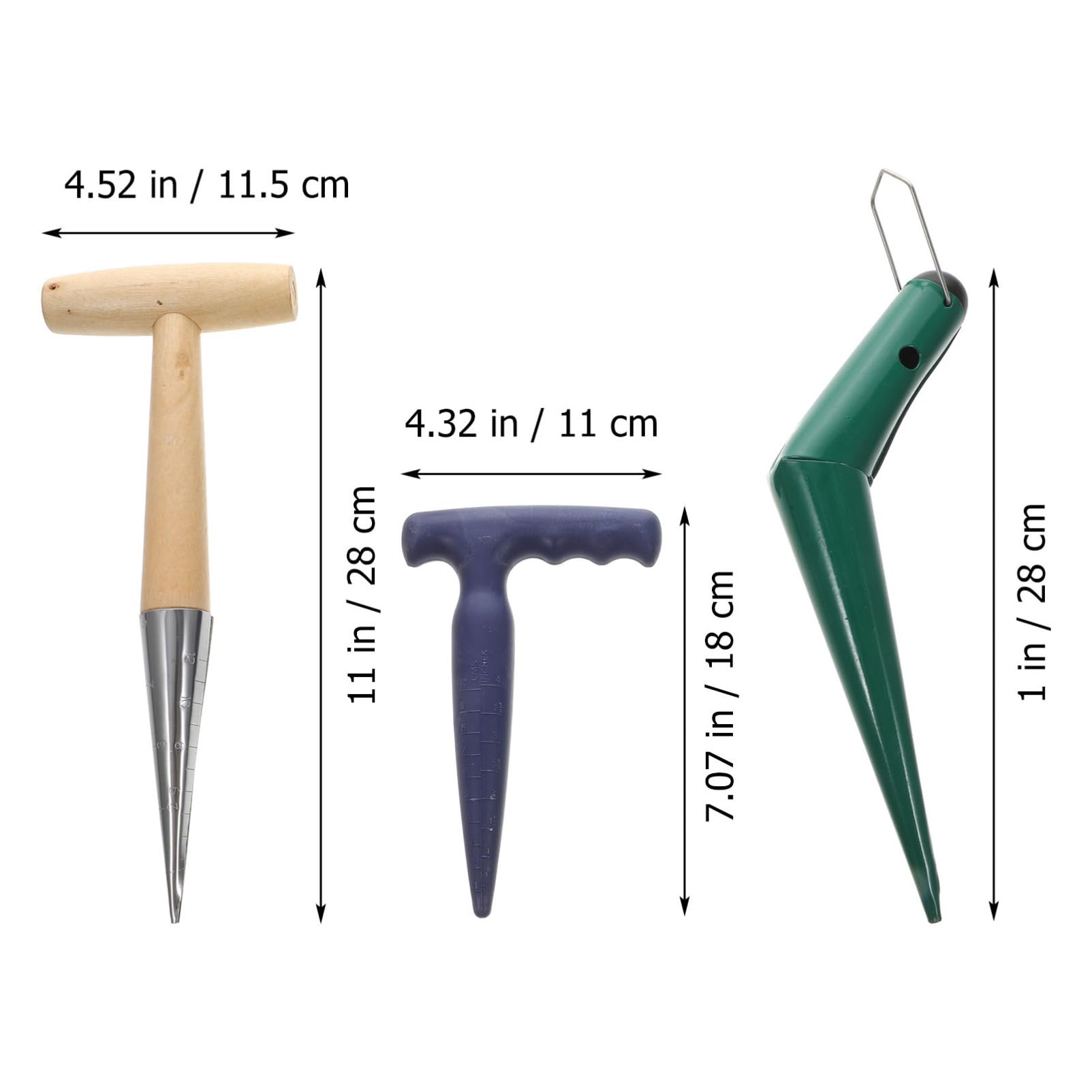 TOYANDONA Garten Langlebiges Pflanzholz Praktisches Gartenzubehör Robustes Gartenhandwerkzeug Ergonomischer Griff Für Müheloses Graben Für Topf Und Gartenpflanzen