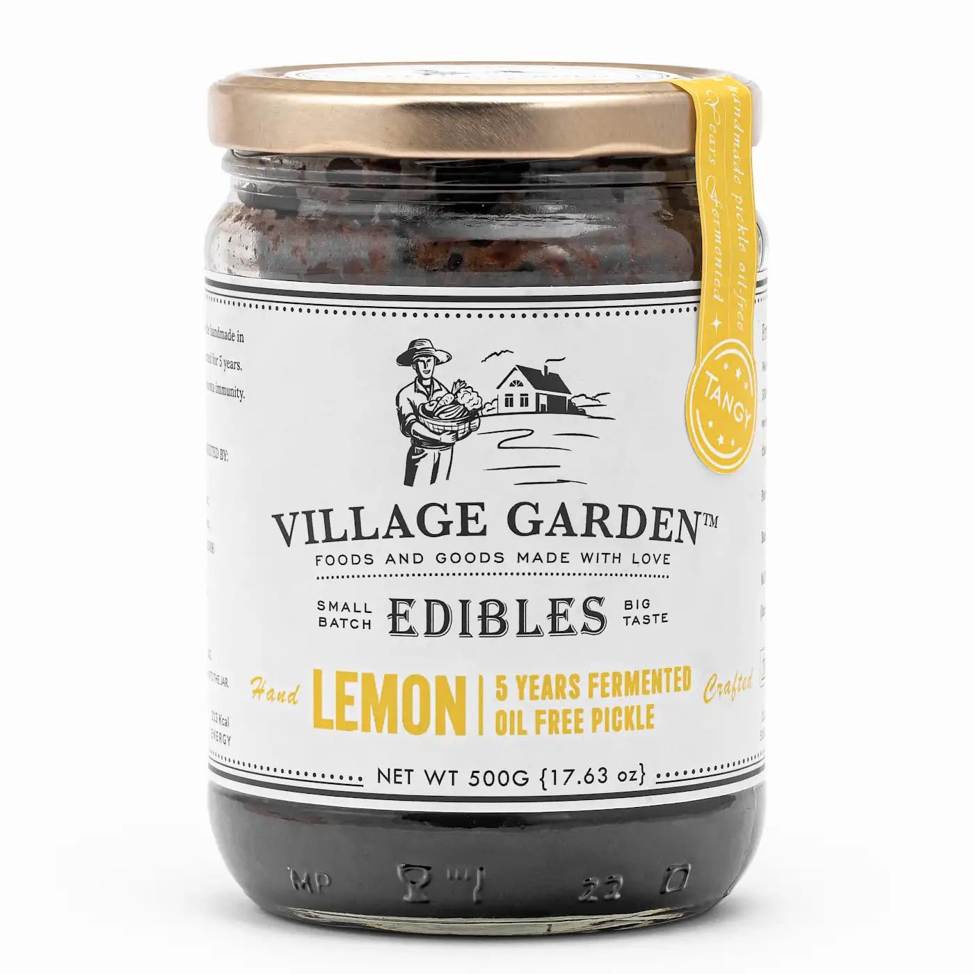 Village Garden Tangy Lemon Pickle | 5 Years Fermented | Authentic Taste of Rajasthan | Nimbu Ka Achaar | Tangy & Spicy | No Preservatives | Oil-Free | Homemade Pickle - 500 gms (B0CD48MLQM) Amazon Price History, Amazon Price Tracker