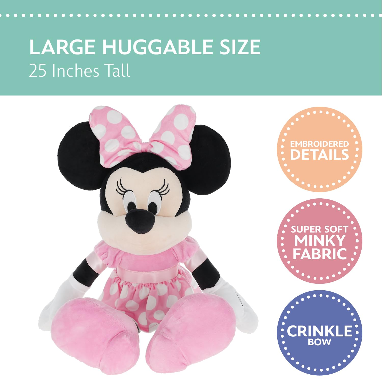 Amazon.com: Disney Baby Minnie Mouse Stuffed Animal Plush Toy, 25