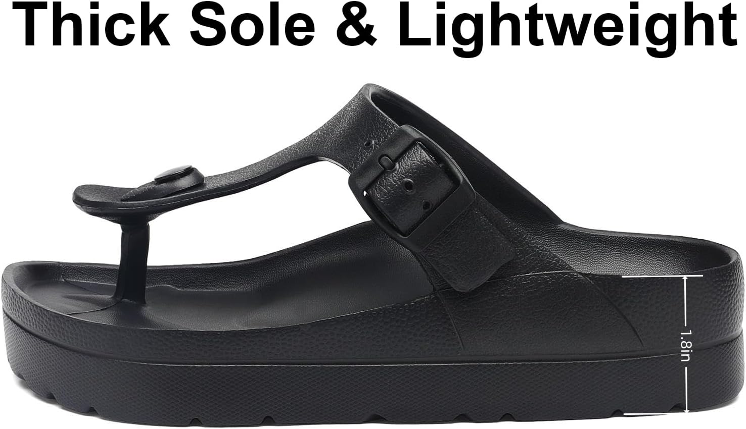 Women's Platform & Wedge Sandals with Arch Support for Woman Slides Comfort Lightweight Outdoor Slippers Ultra Cushion - Image 3