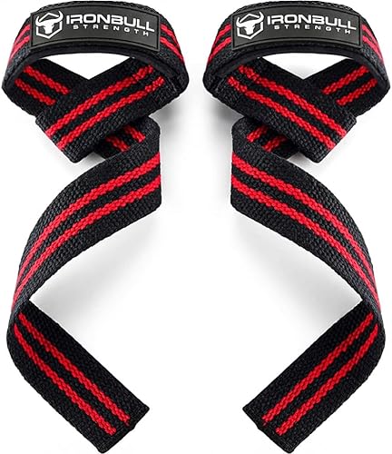 Miniatura 11 de Correas de Muñeca para Levantamiento de Pesas (1 Par) – Correas de Levantamiento Acolchadas para Peso Muerto, Levantamiento de Potencia, Rojo