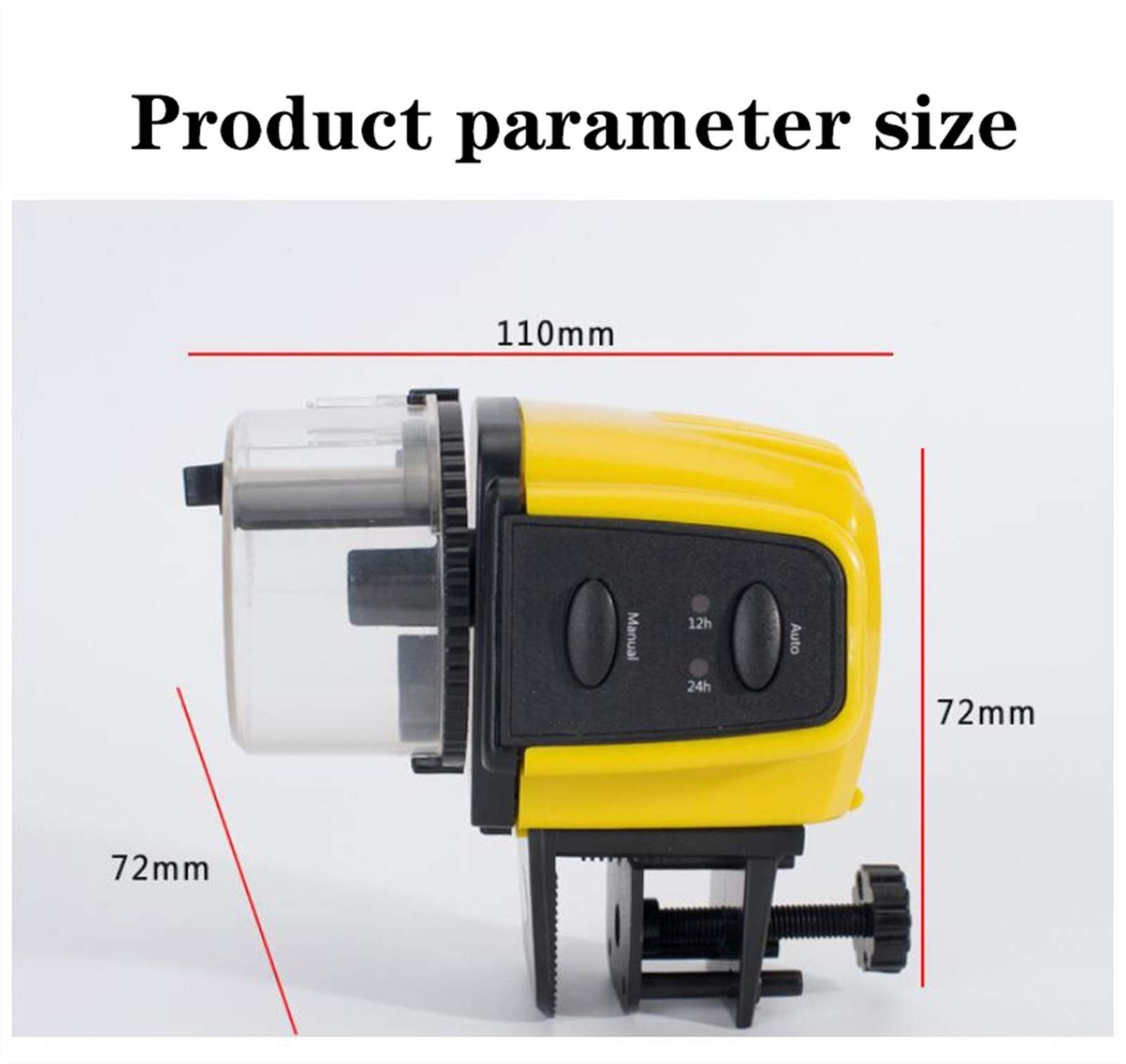 Futterautomat Aquarium Alimentazione automatica Fish Tank Koi Turtle Goldfish piccolo acquario di sincronizzazione intelligente Fish Tank automatico Viaggi Unmanned Acquario Goldfish cronometro 24 Ore