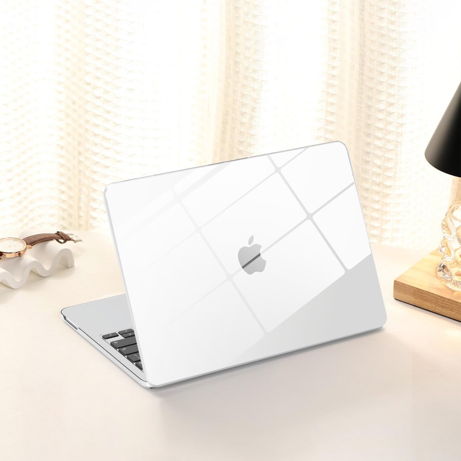 AKIT Compatible avec MacBook Neo 13" Version 2026, Coque Rigide en Plastique Ultra Fine pour Ordinateur Portable + Protecteur d'écran + Protection de Clavier pour MacBook Neo 13" A3404, Transparent