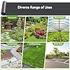 iropro 4m x 25m Heavy Duty Weed Control Membrane Garden Weed Barrier Fabric for Landscaping Driveway Gravel Artificial Grass Lawn Underlay Black Woven Roll Ground Cover #5