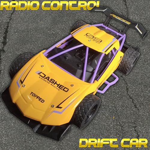 Image of Dashess Alloy Drift R /C Car - High-Speed Remote Control Toy with Durable Zinc Alloy Body, Rechargeable Battery, and Smooth Drifting Action for Kids 3+