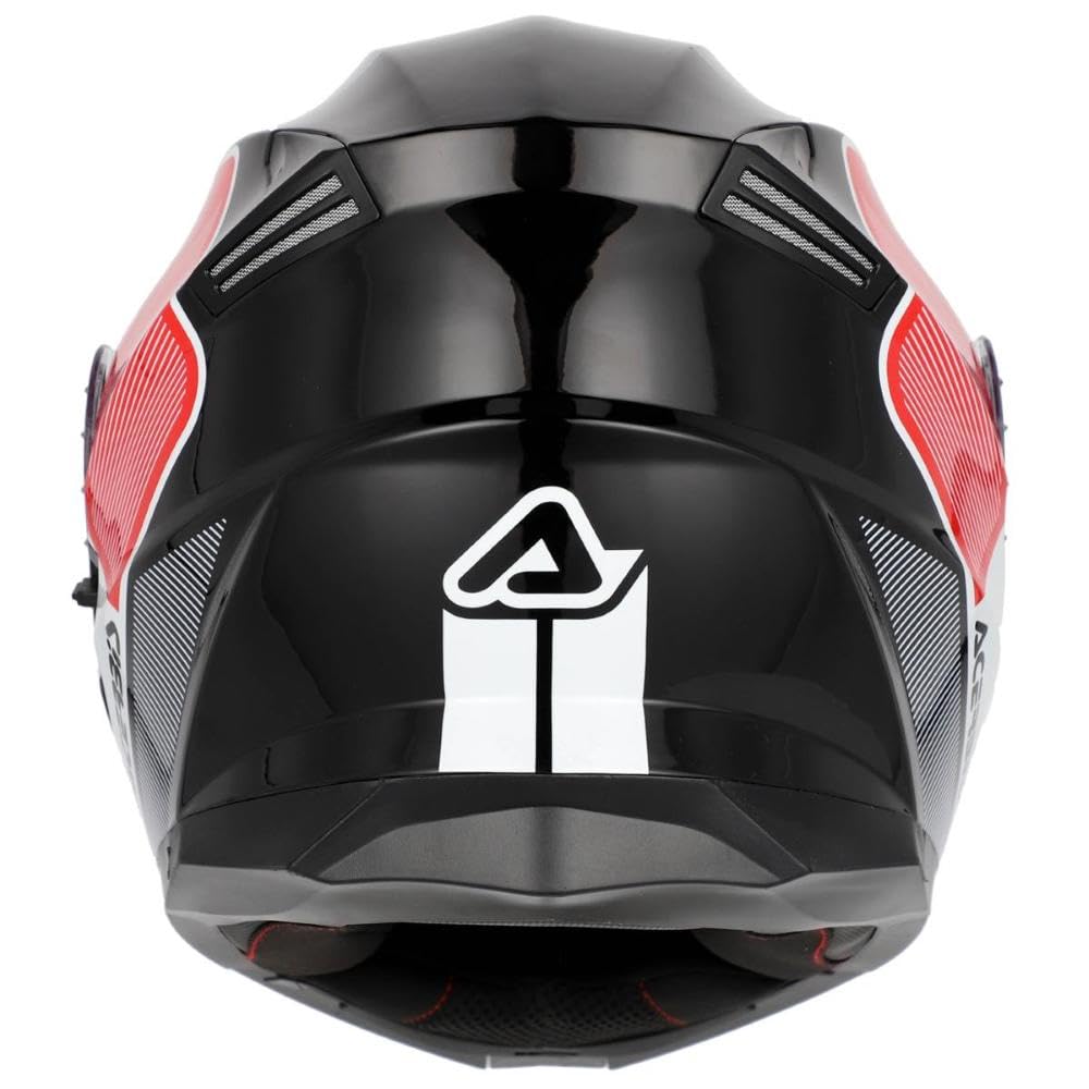 Casco Acerbis Serel ECE22.06 Bianco Rosso taglia S (55-56 cm)