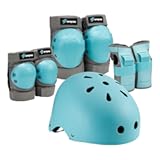 Kids Bike Helmet&comma; Toddler Helmet for Youth Adult&comma; Knee Pad Elbow Pad Wrist Guard Protective Gear Set for Skateboard&comma; Bike&comma; Skating&comma; Cycling