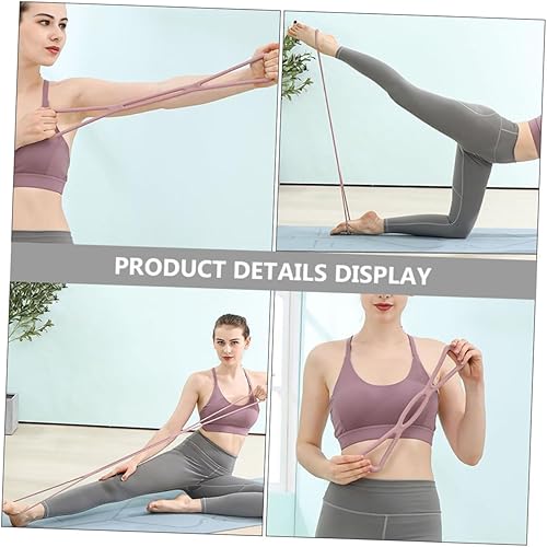 Miniatura 8 de BESPORTBLE 2 unids 8 figura 8 tensor yoga goma banda 8 figura desarrollador pecho herramienta construcción yoga resistencia