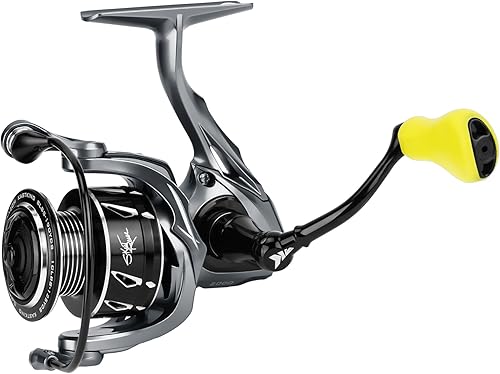 KastKing Skeet Reese Icon - Carrete giratorio, rotor de carbono con carrete de pesca de cuerpo de aluminio, relación de engranajes 6.21, 10 + 1