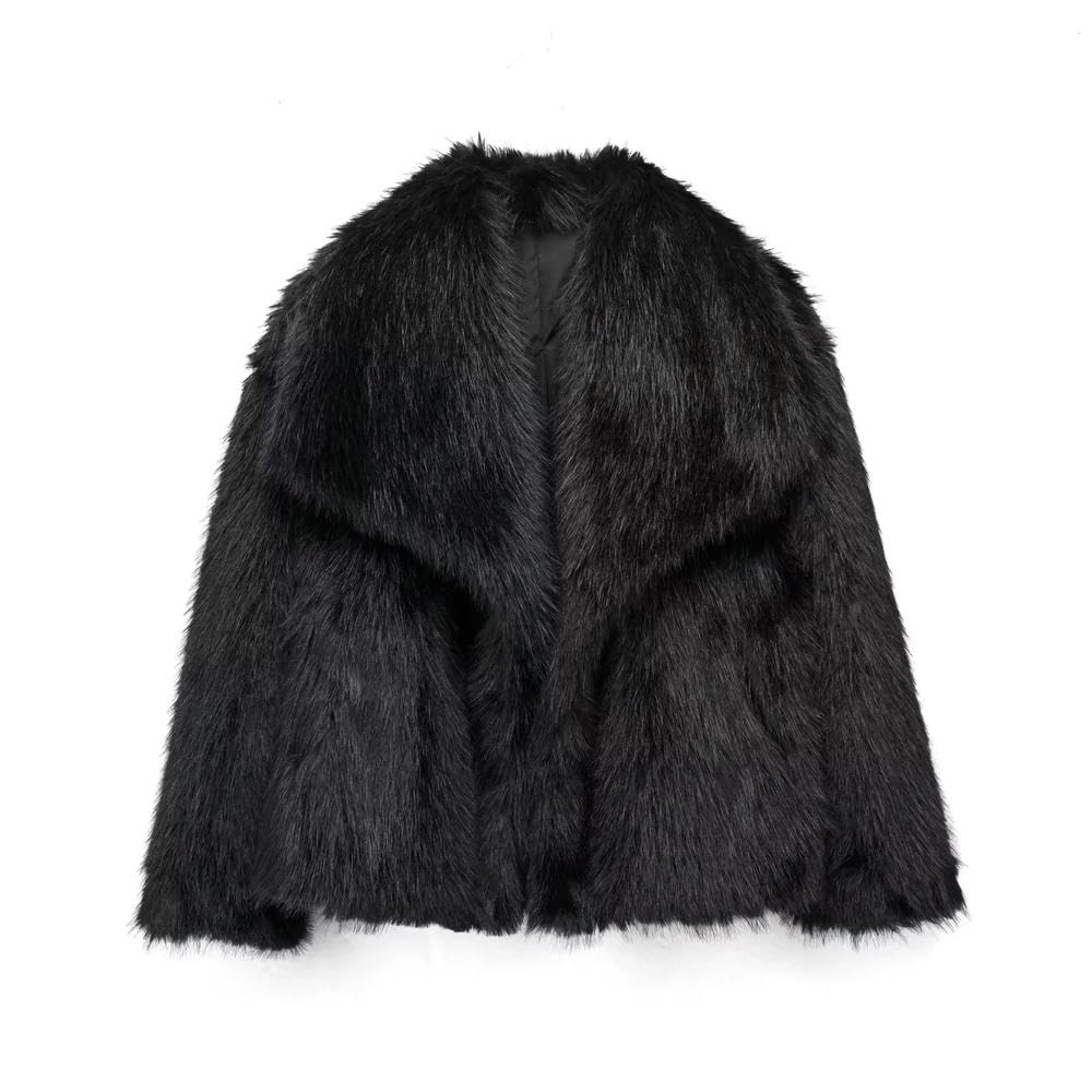 Cappotto Giacca da Donna Crollo Crollo Manicotto Lungo Manicotto da Donna-Grigio Scuro-XS