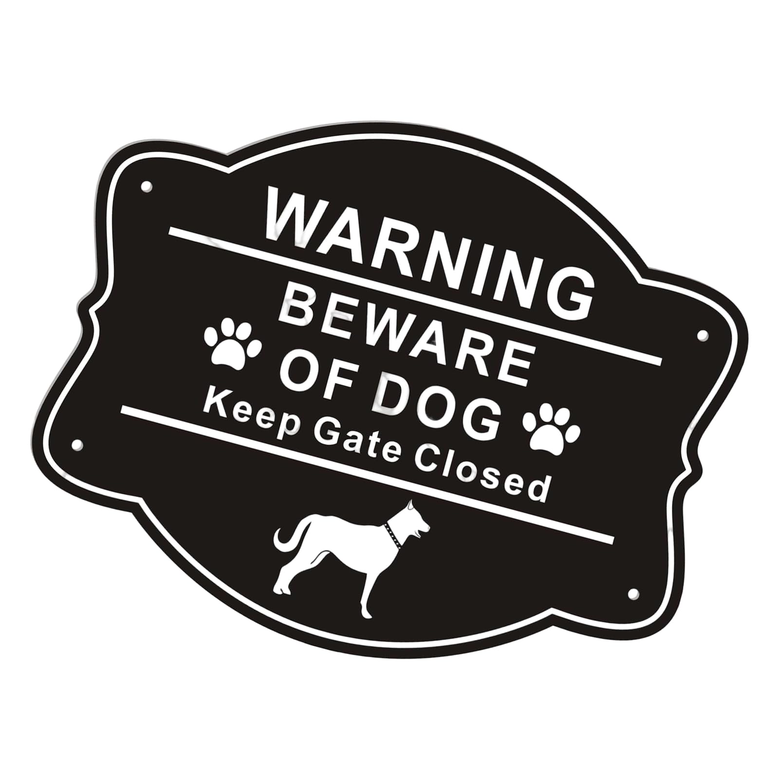 Ljmyy Aluminum Of Dog Sign Outdoor Weather Resistant Warning Plaques For Yard Garden Fence Security Rustproof Design