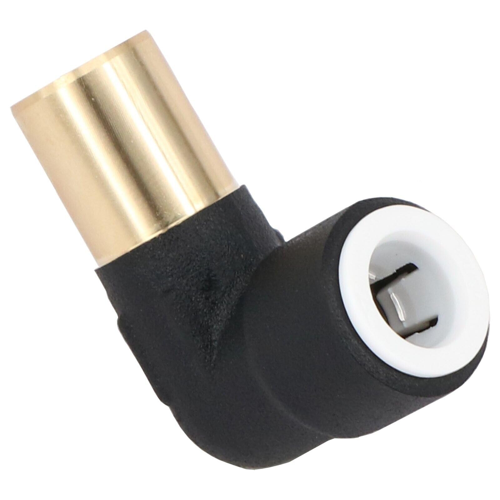 22.5 Team Controls Black Radiator Valve Reducer Elbow Compression 15Mm X 10Mm Push Fit