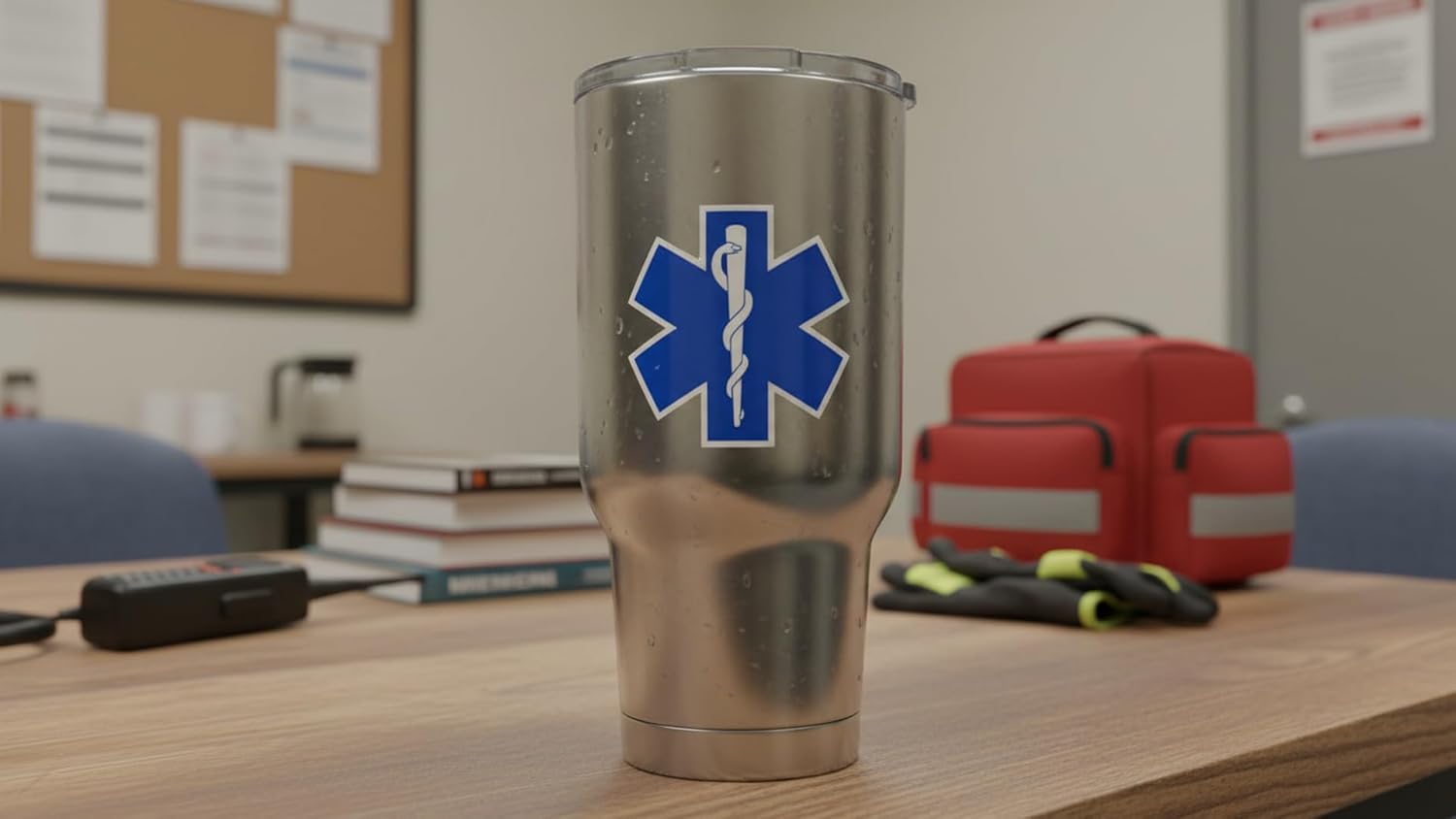 Reflective Star of Life Hard Hat Stickers, 2 inches - Fire Rescue Helmet Vinyl Decals Paramedic EMT Ambulance Labels Badges CPR AED First Aid Nurse RN DMT (2in)